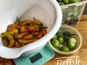 Vorbereitung Grünes Rocoto Relish