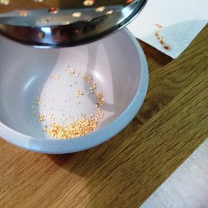 nach dem ersten Schütteln