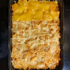 Nacho-Nudel-Auflauf
