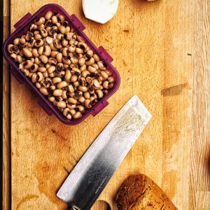 Bohnen, Zwiebel, Seitan