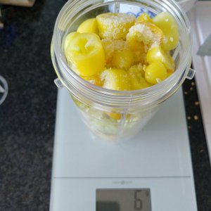 3% Salz dazu und durchpürieren