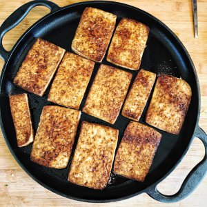 Tofu, nach dem Backen