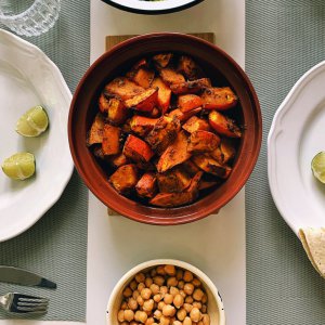 Marrokan. Kürbis-Tajine
