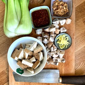 Pak Choi + fritt. Tofu