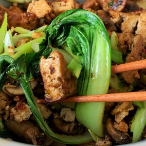 Pak Choi + fritt. Tofu