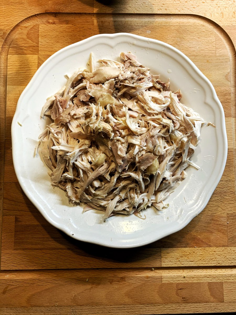 Abgezupftes Huhn