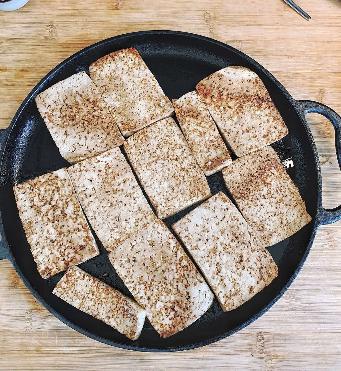 Tofu, nach 25 Min. backen